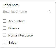 Add Labels in Google Keep