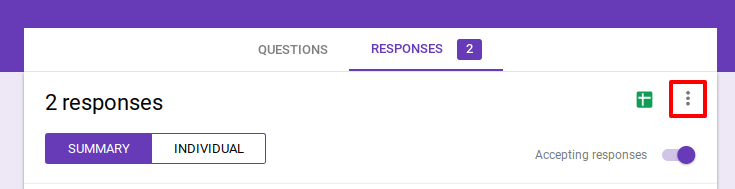 To check more features in Google Forms Responses.