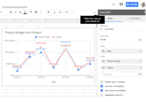 How to insert chart in Google Sheets