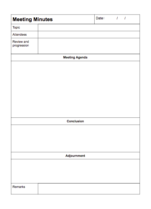 Google Docs Templates for Meeting Minutes.