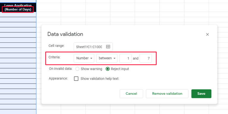 Google Sheets Dropdown List : How to create Data Validation