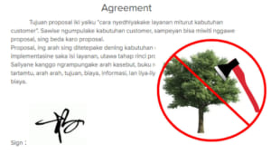 Be environmental friendly, start use electronic signature.