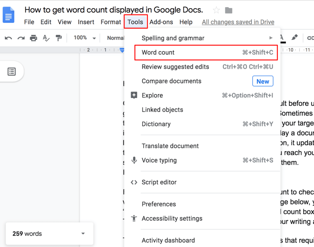 how-to-check-google-docs-word-count-in-single-click